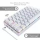 Redragon Draconic K530 White Wireless- Brown Switch